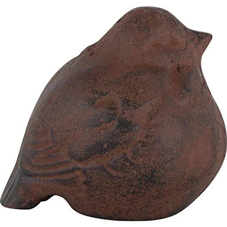 Esschert Design Esschert Design Gartenfigur, Skulptur Motiv Vogel aus Gusseisenfigur in braun, ca. 10 cm x 8,5 cm x 8,8 cm