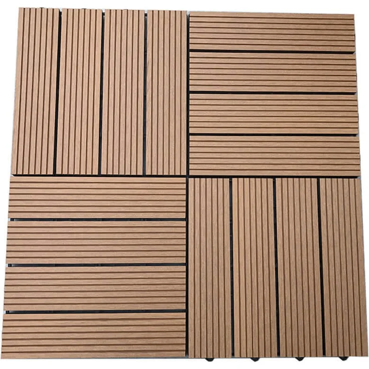 HOME DELUXE WPC Holzfliesen BAVARO - Teak – Bild 1