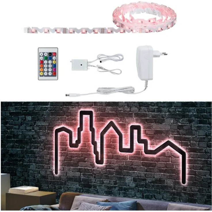 Paulmann FlexLED 3D Universalstreifenleuchte Indoor Klebeband Weiß Kunststoff II – Bild 2