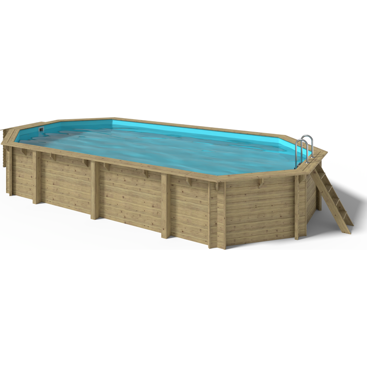 OKU Holzpool EMOTION-FUN oval 8,571m x  4,571m Höhe 1,31m