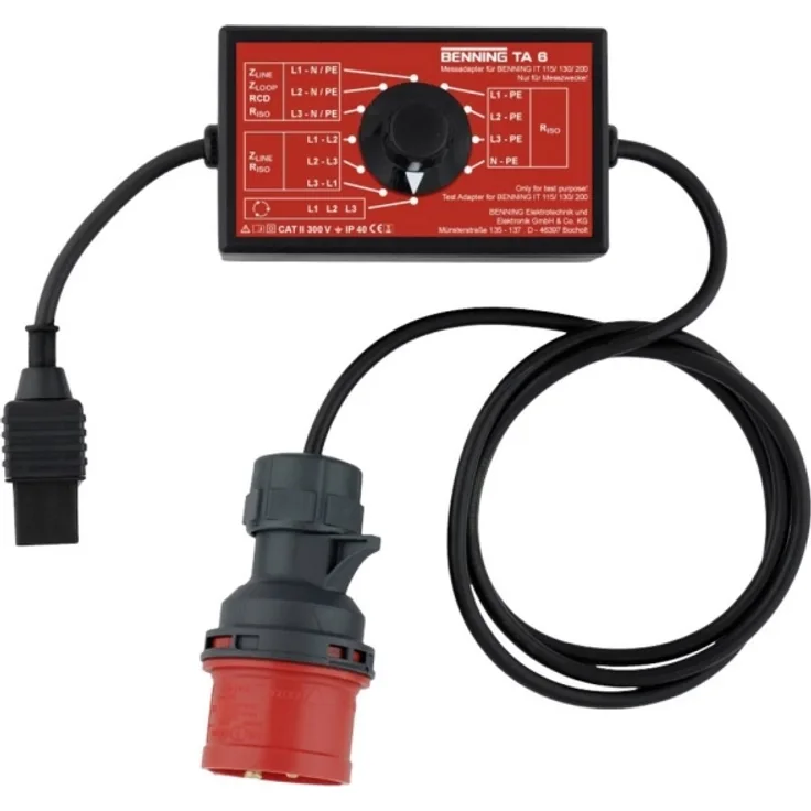 Benning 044168 TA 6 Messadapter CEE-Messadapter TA 6 1St.