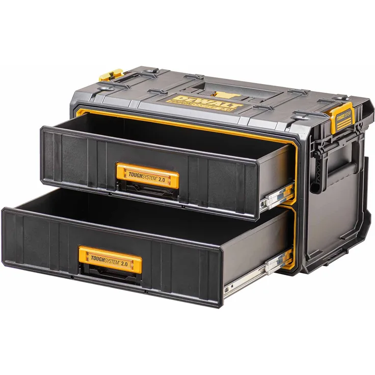 DeWALT TOUGHSYSTEM 2.0 Schubladeneinheit, tiefe Schublade, stapelbar, Werkzeugbox, kompatibel mit 1.0