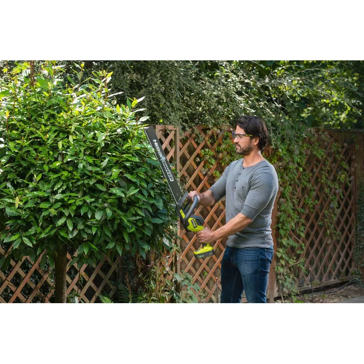 Ryobi Akku-Heckenschere RY18HT50A-125 ONE+ 18 V, Messerlänge 50 cm, mit 2,5 Ah Akku und Ladegerät – Bild 3