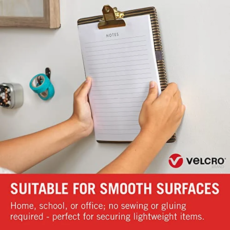 VELCRO VEL-EC60228 Klettpunkte zum Aufkleben Haft- und Flauschteil (Ø) 16mm Schwarz 16 Paar - Preisvergleich – Bild 6
