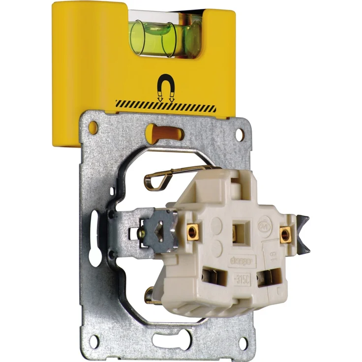STABILA Mini-Wasserwaage Pocket Electric mit Gürtel-Clip, 7 cm, starker Seltenerd-Magnet, 1 Horizontal-Libelle, Made in Germany – Bild 5