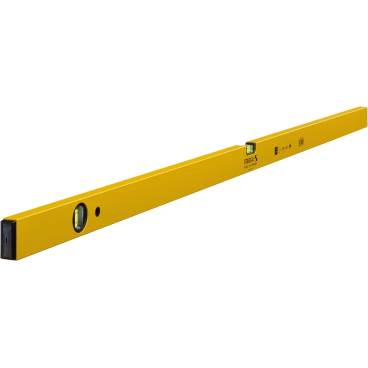STABILA Wasserwaage Type 70, 150 cm, leichtes Alu-Profil, 1 Horizontal-Libelle, 1 Vertikal-Libelle, Made in Germany – Bild 1