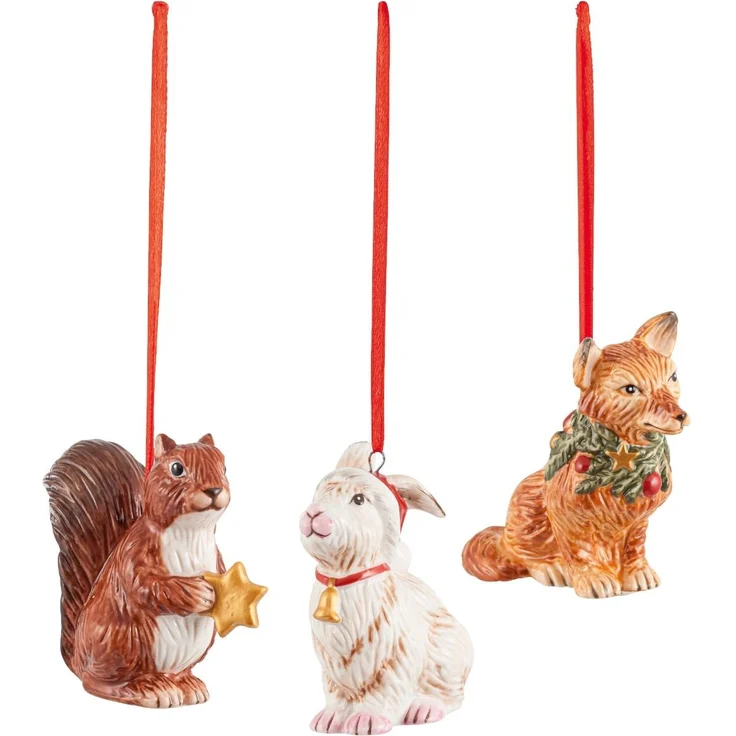 Nostalgic Ornaments Ornamente Waldtiere, Set 3tlg. – Bild 1