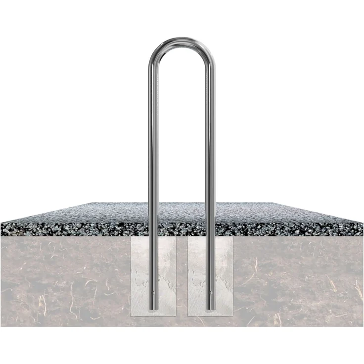 Schake Edelstahlbügel Ø 48 mm, 300 x 1200 mm, zum Einbetonieren