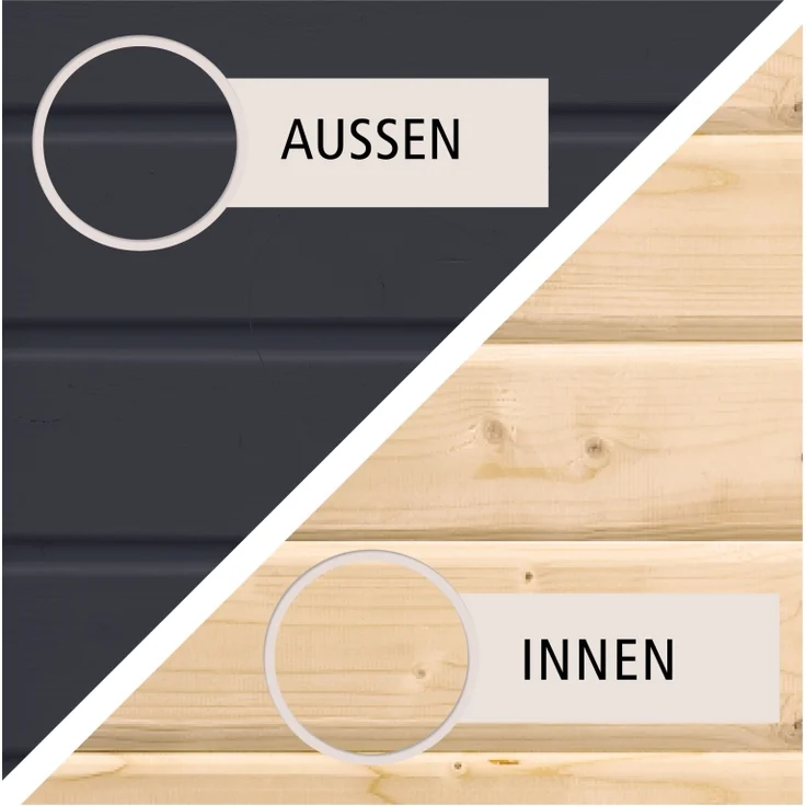 Karibu Hochbeet 2 anthrazit, 173x82x89 cm, 835 Liter – Bild 4