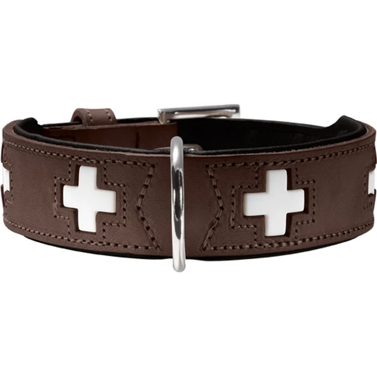Hunter Hunde-Halsband Swiss braun-schwarz XXS-XS – Bild 1