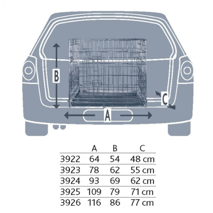 Trixie Transportkäfig M-L: 93 × 69 × 62 cm – Bild 1
