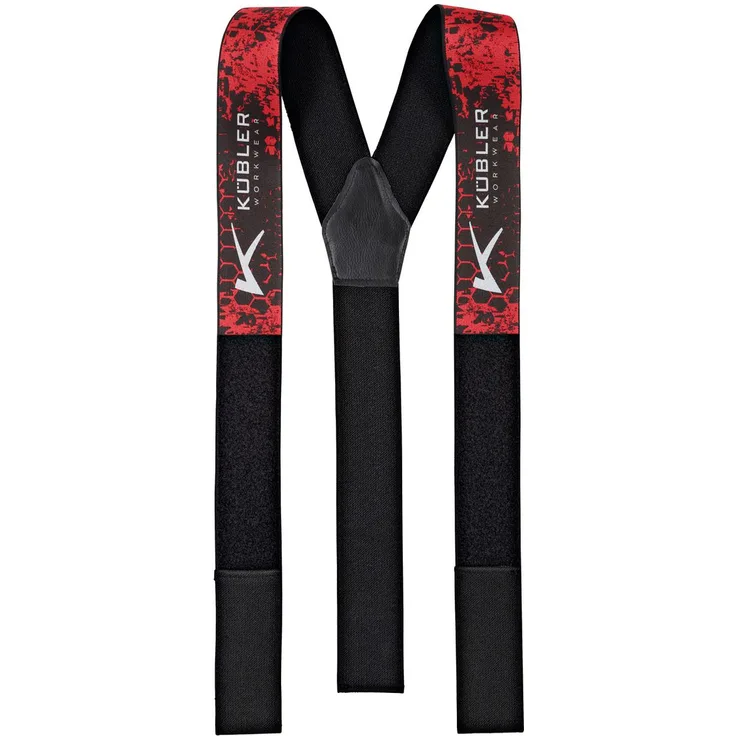 Kübler elastische Hosenträger für Schnittschutzhose rot, one size