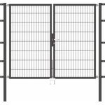 Alberts Doppeltor Flexo mit Zubehör | anthrazit | Breite 200 cm | Höhe 160 cm 
(648459)