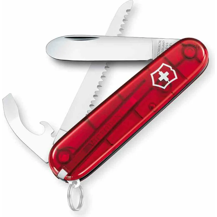 VICTORINOX Taschenwerkzeug ''My First Vx'' rot 9 Funktionen transparent rot – Bild 2