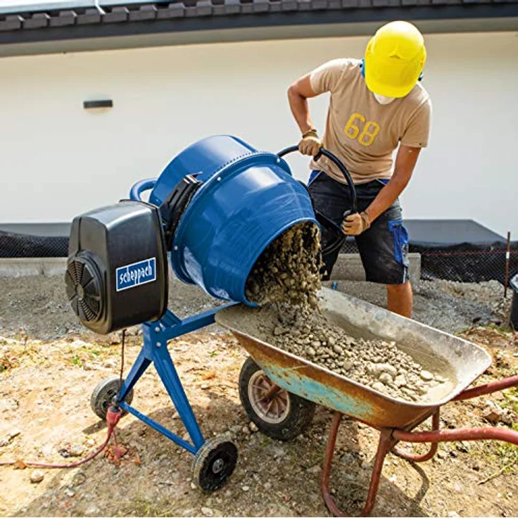 Scheppach MIX140 Betonmischer Netzbetrieb 550 Watt Trommelvolumen 140 Liter – Bild 3