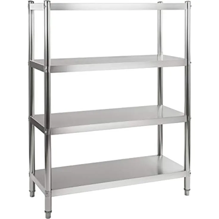 Royal Catering - Küchenregal Edelstahlregal Standregal Edelstahl Gastro Regal 120cm 4 Ablagen