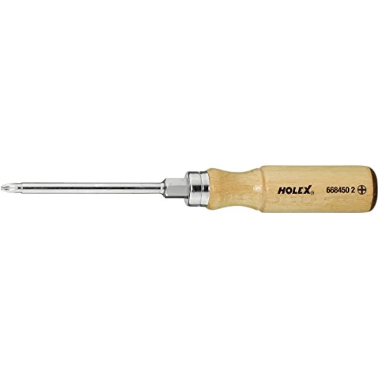 HOLEX Schraubendreher für Phillips mit Holzheft 2