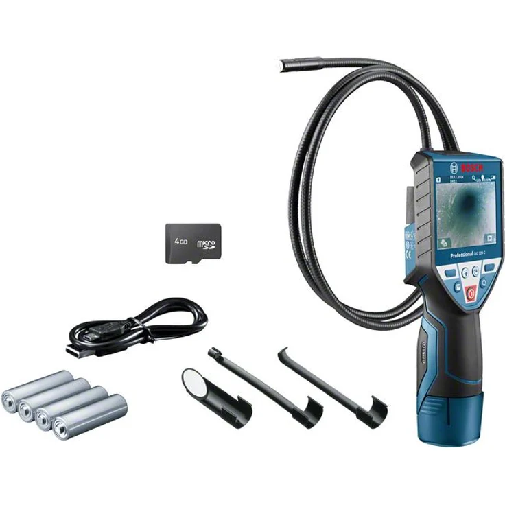 Bosch Professional Inspektionskamera GIC 120 C 3,5'' blau/schwarz inkl. Batterien 120 cm – Bild 1