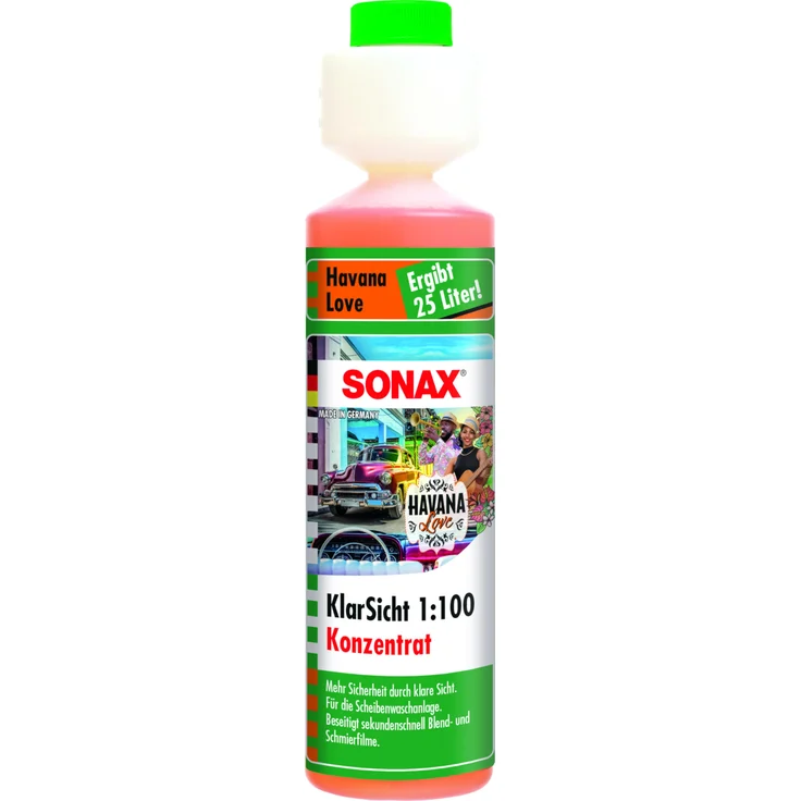 SONAX 03931410  KlarSicht 1:100 Konzentrat Havana Love 250 ml – Bild 1