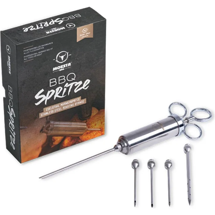 Moesta BBQ Spritze No.1 - Spritze mit 5 Nadeln