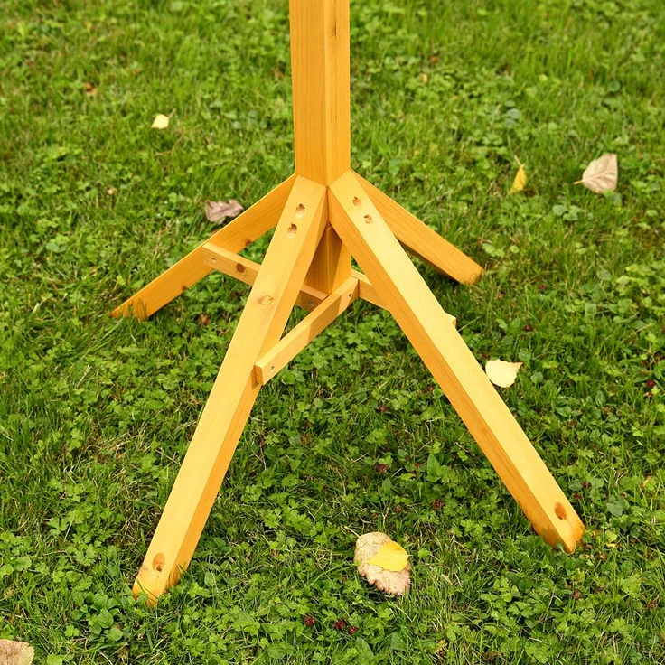 Ständer Vogelhaus Vogelhausständer Vogelhäuser Holz Vogelhäuschen Futterhaus – Bild 2