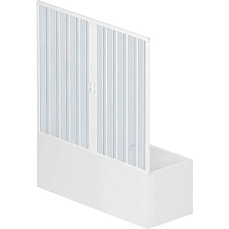 Pinto - PVC Badewannefaltwand 160 CM mit zentraler Öffnung Mod. Nina
