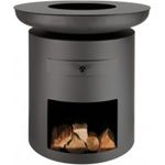 Buschbeck Planchagrill Sioux XL inkl. Grillplatte, 88 x 80 x 80 cm, schwarz