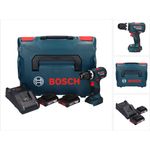 Bosch Professional GSB 18V-60 C Professional Akku Schlagbohrschrauber 18 V 60 Nm Brushless + 2x Akku 2,0 Ah + Ladegerät + L-Boxx
