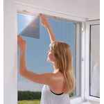 Schellenberg Fliegengitter für Fenster, Polyester, einfache Montage, zuschnei... anthrazit (3er PacK) - 100x130 - Schellenberg