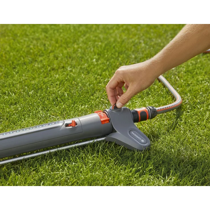 GARDENA Viereckregner AquaZoom S Regner zur Bewässerung von Flächen von 9 -max. 150 m², Reichweite 3 -max. 15 m, Sprengweite 3 -max. 10 m, integrierter Metallfilter (18710-20) – Bild 8