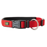 Hunter Hunde-Halsung Neopren Vario Plus rot-schwarz M