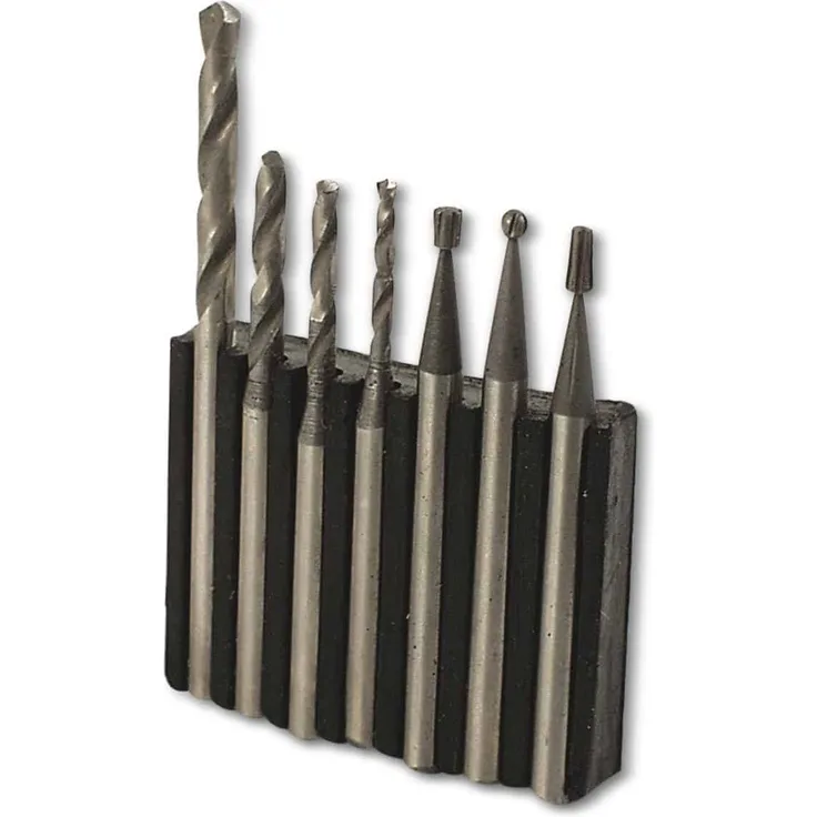 BRÜDER MANNESMANN Bohrer- und Fräsersatz, 7-teilig