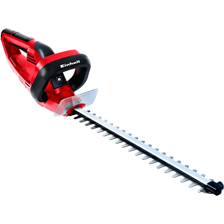 Einhell Elektro-Heckenschere GH-EH 4245 (420W, 450mm Schnittlänge, 12mm Schnittstärke, Metallgetriebe, Alu-Messerabdeckung, Handschutz, Schwertschutz) – Bild 1