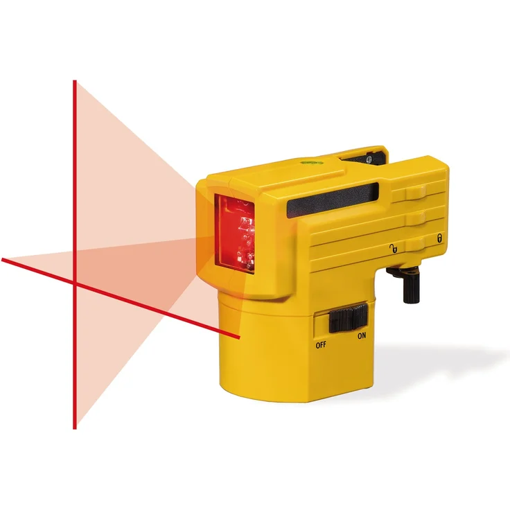 STABILA Kreuzlinienlaser LAX 50, 2-teiliges Set, selbstnivellierend, gut sichtbare Laser-Linien, Reichweite bis 10 m, Einknopfsystem, Schutzklasse IP 53, inklusive Stativ-Teleskopstange – Bild 5