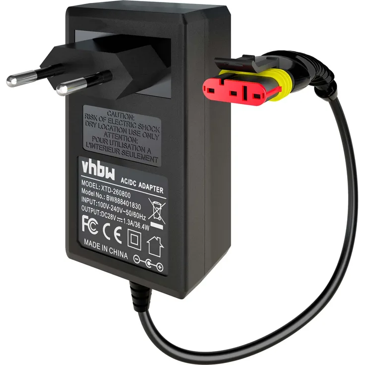 vhbw Netzteil kompatibel mit Gardena R50Li, R80Li, R40li, R45Li, R70Li, Sileno City, Sileno Life Rasenmäher, Mähroboter