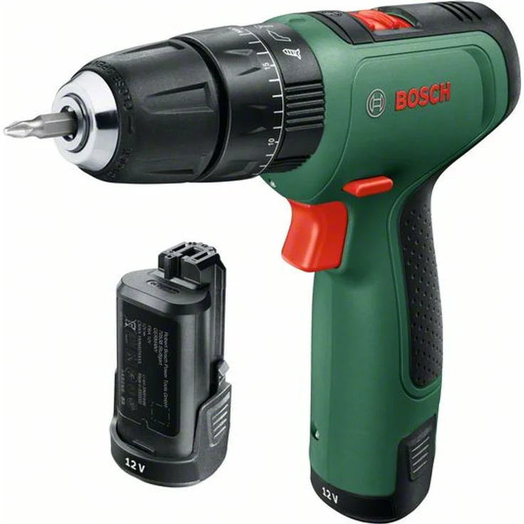 Bosch Easyimpact 1200 12V Akku-Zweigang-Schlagbohrschrauber EasyImpact 1200 mit 2x Akku,Ladegerät Tragekoffer und Zubehör – Bild 2