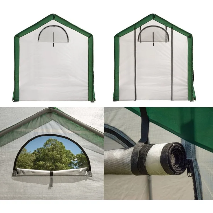 ShelterLogic Foliengewächshaus 180 x 240 cm, weiß / grün, 4,32 m² – Bild 4