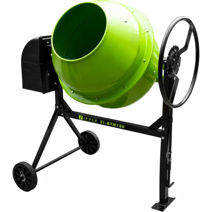 Zipper Betonmischer 230V, 800Watt, 180L Volumen, IP 45D – Bild 1