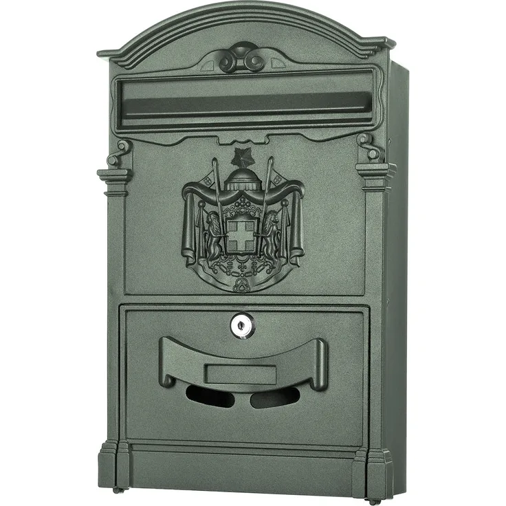 Briefkasten Antik Wandbriefkasten Briefkastenanlage Mailbox Letterbox Grün