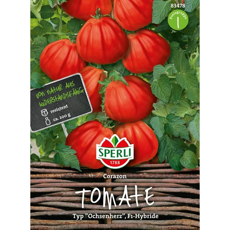 Tomate Corazon Typ "Ochsenherz", F1-Hybride