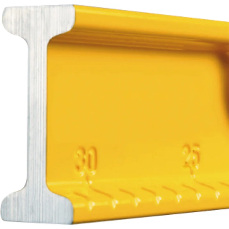 STABILA Wasserwaage Type 82 S, 60 cm, robustes Alu-Druckgussprofil, metrische Skala, 1 Horizontal-Libelle, 1 Vertikal-Libelle, 1 Grifföffnung, Made in Germany – Bild 6
