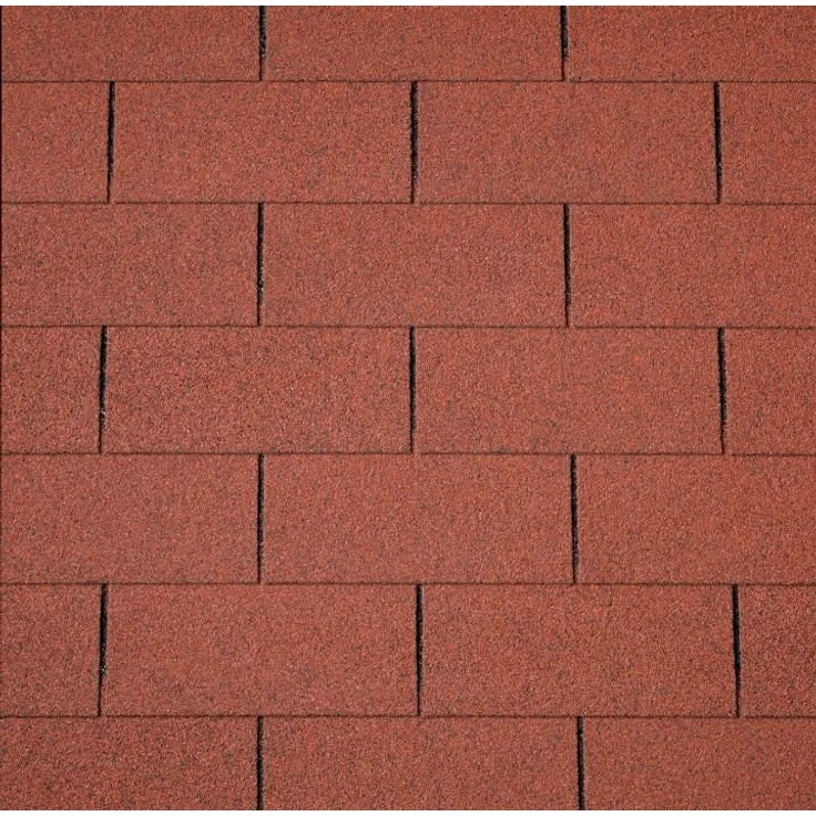 Easy Rechteck-Dachschindeln 80 x 33,6 cm ziegelrot