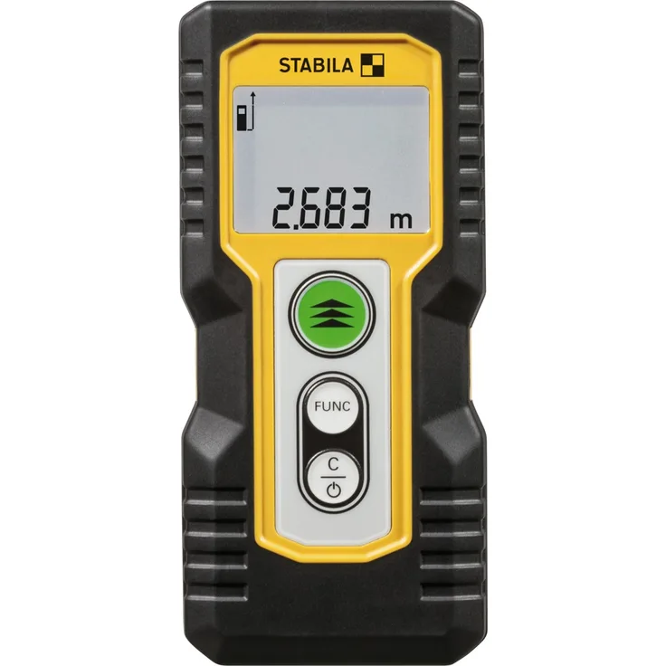 STABILA Laser-Entfernungsmesser LD 220, max. Messbereich 30 m, 4 Messfunktionen (u. a. Fläche und Volumen), IP 54, inkl. Batterien (2 x AAA)