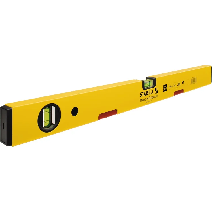 STABILA Magnet-Wasserwaage Type 70 M, 200 cm, leichtes Alu-Profil, starkes Seltenerd-Magnetsystem, 1 Horizontal-Libelle, 1 Vertikal-Libelle, Made in Germany – Bild 3