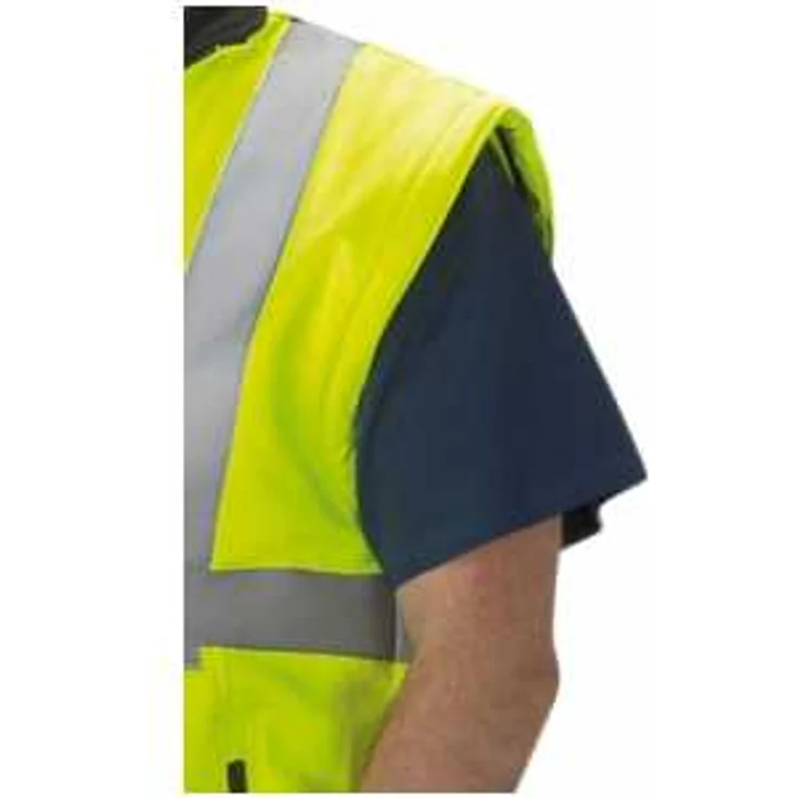 Warnjacke,Softshell, Gr. S, neongelb – Bild 2