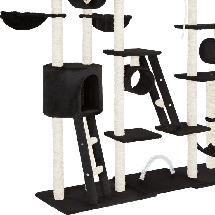 tectake Kratzbaum Snooky 261cm - schwarz – Bild 4