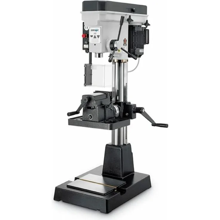 Elmag PREMIUM Highspeed Tischbohrmaschine Modell V22E PGM inkl. schwenkbarem Schraubstocktisch