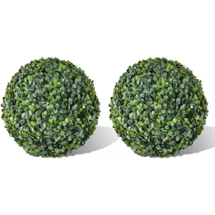 Buchsbaumkugeln 2 Stk. Künstlich Formschnitt-Kugel 35 cm