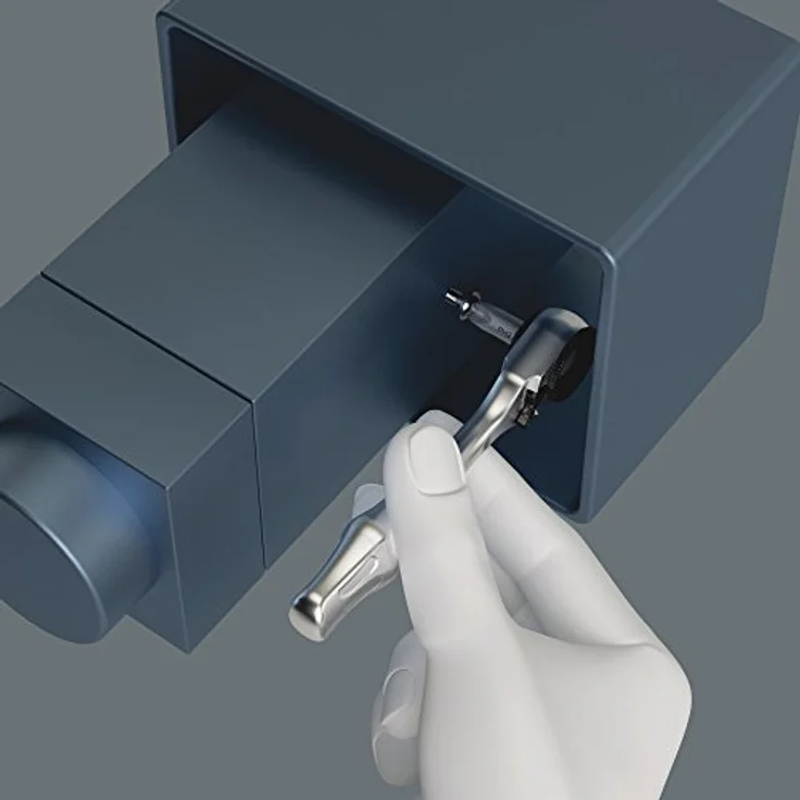 Wera 05135918001 Kraftform Kompakt Zyklop Mini 2 Bit-Ratschen-Satz, Schwarz, Chrom, Grün, 27 Stück – Bild 13