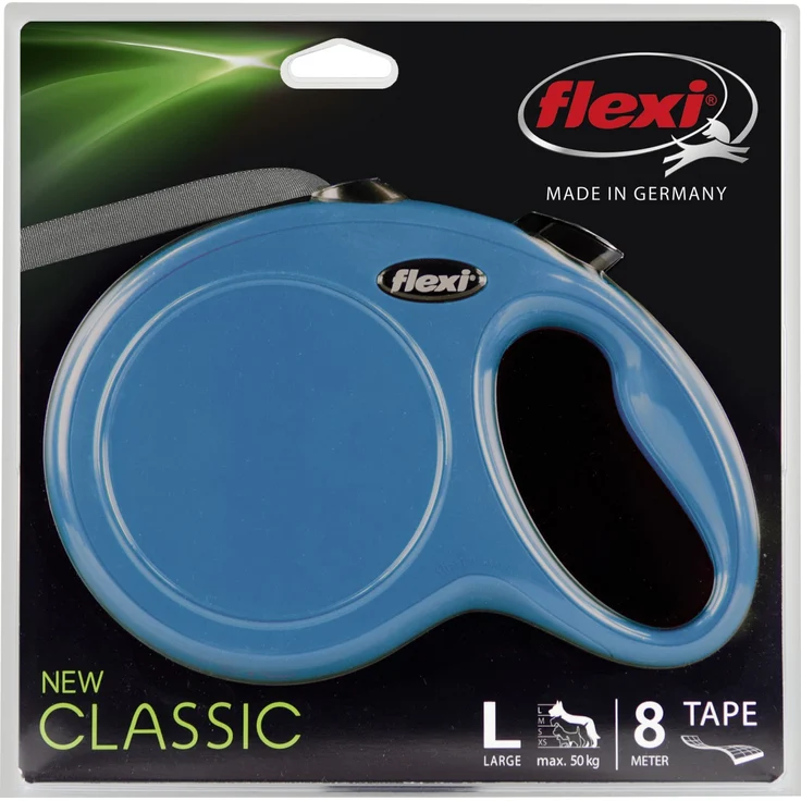 Flexi Hundeleine New Classic L Länge: 8 m, blau – Bild 1